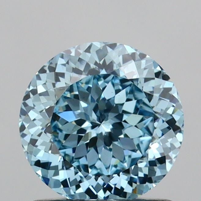 Loose Diamond - ROUND 1.04ct Fancy Vivid Blue VS1: Loose Diamond - ROUND 1.04ct Fancy Vivid Blue VS1 Source: This is a real non-mined Diamond that has been grown in a lab Shape: ROUND Carats: 1.04 Color: Fancy Vivid Blue Certification: IGI Video: