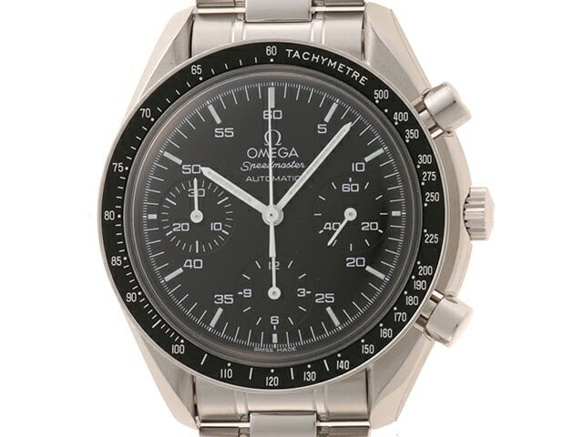 OMEGA Speedmaster Automatic 3510.50 Stainless Steel Wristwatch: OMEGA Speedmaster Automatic 3510.50 Stainless Steel Wristwatch This OMEGA Speedmaster Automatic 3510.50 men's wristwatch features a classic stainless steel case and bracelet with a black dial. The wat