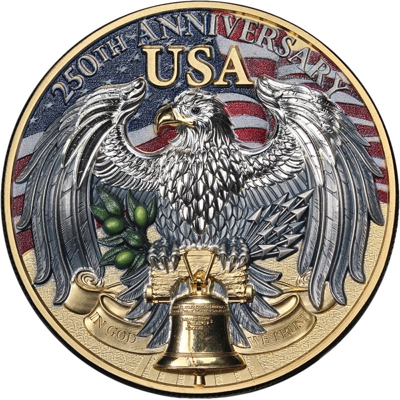 2026 Niue 2oz Silver $5 United We Stand Coin UNC: 2026 Niue 2oz Silver $5 United We Stand Coin UNC This 2026 Niue 2 Ounce Silver $5 coin commemorates 250 years of U.S. Independence. Featuring superb eye appeal, it boasts fantastic luster and a strong
