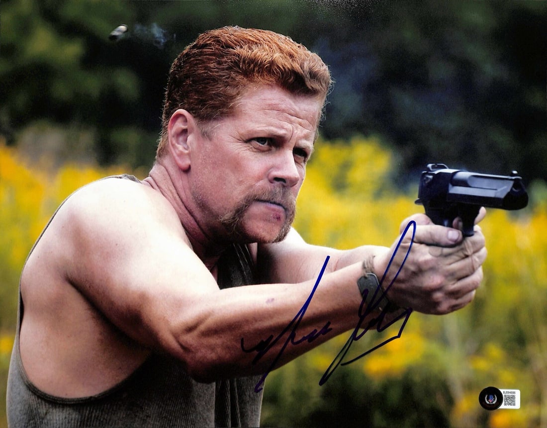 Autographed 11x14 Photo Michael Cudlitz Abraham Ford Beckett Authenticated: Autographed 11x14 Photo Michael Cudlitz Abraham Ford Beckett Authenticated This 11x14 photograph is hand-signed in blue permanent marker by Michael Cudlitz, known for his role as Abraham Ford in the T