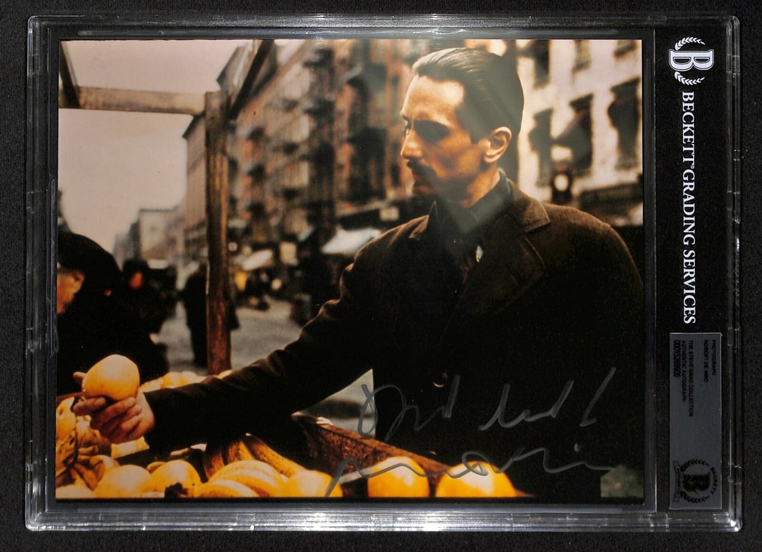Beckett Slabbed Robert DeNiro 8x10 Godfather Autograph Good Luck (1 of 1)