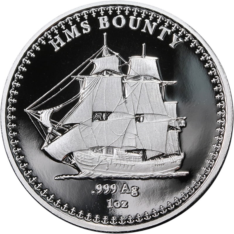 2025 Pitcairn Islands 1oz Silver $5 Proof HMS Bounty OGP COA (1 of 3)