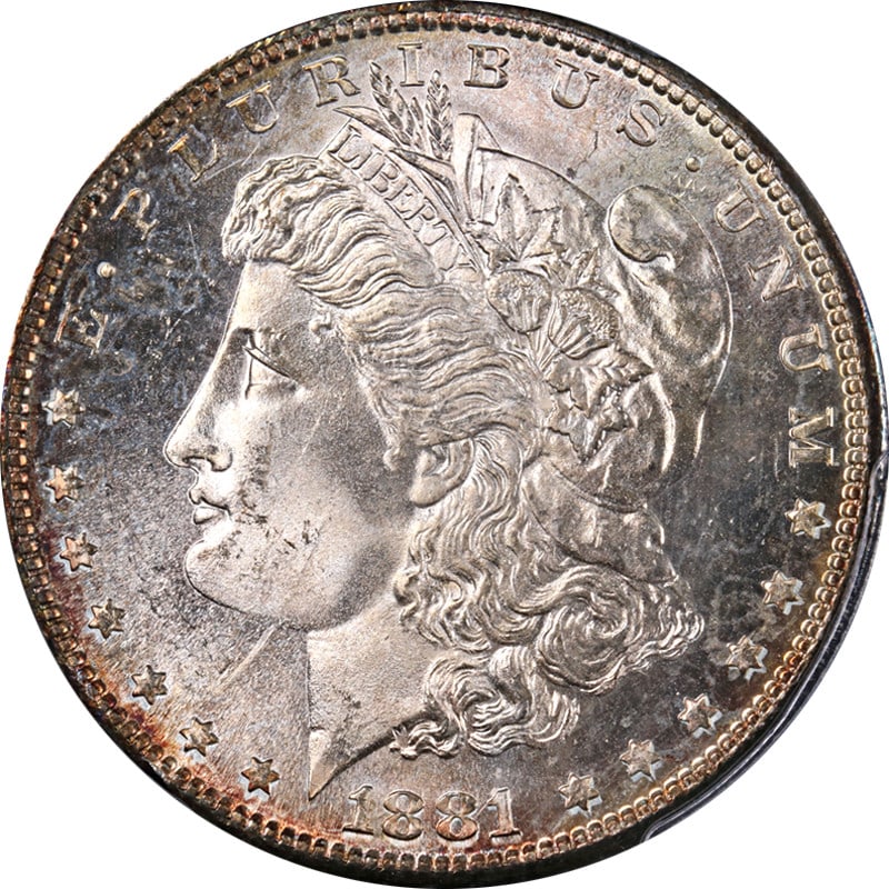 1881-S Morgan Silver Dollar PCGS MS65 Stunning Luster and Strike: 1881-S Morgan Silver Dollar PCGS MS65 Stunning Luster and Strike This stunning 1881-S Morgan Silver Dollar showcases fantastic luster and a strong strike, making it a remarkable addition to any collec