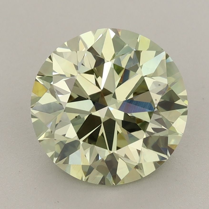 Loose Diamond - ROUND 3.07ct Fancy Intense Green VS2: Loose Diamond - ROUND 3.07ct Fancy Intense Green VS2 Source: This is a real non-mined Diamond that has been grown in a lab Shape: ROUND Carats: 3.07 Color: Fancy Intense Green Certification: IGI Video