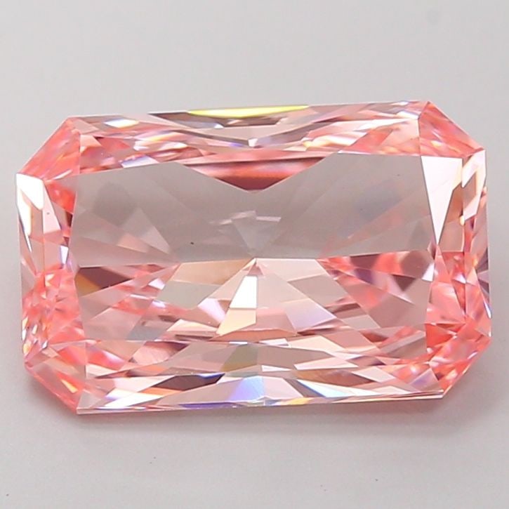 Loose Diamond - RADIANT 4.03ct Fancy Intense Pink VS1: Loose Diamond - RADIANT 4.03ct Fancy Intense Pink VS1 Source: This is a real non-mined Diamond that has been grown in a lab Shape: RADIANT Carats: 4.03 Color: Fancy Intense Pink Certification: IGI Vid