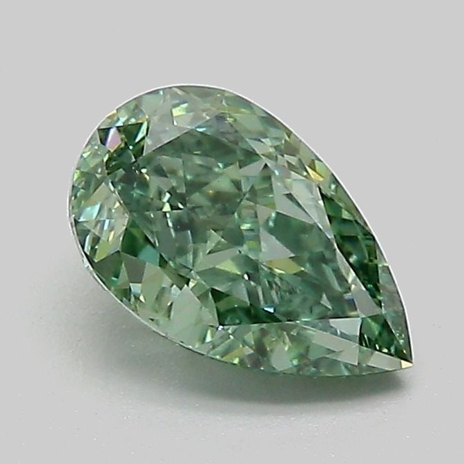 Loose Diamond - PEAR 1.1ct Fancy Vivid Green VVS2: Loose Diamond - PEAR 1.1ct Fancy Vivid Green VVS2 Source: This is a real non-mined Diamond that has been grown in a lab Shape: PEAR Carats: 1.1 Color: Fancy Vivid Green Certification: IGI Video: