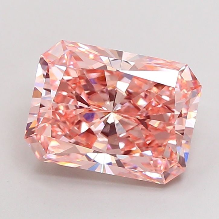 Loose Diamond - RADIANT 5.31ct Fancy Intense Pink VVS2: Loose Diamond - RADIANT 5.31ct Fancy Intense Pink VVS2 Source: This is a real non-mined Diamond that has been grown in a lab Shape: RADIANT Carats: 5.31 Color: Fancy Intense Pink Certification: IGI Vi