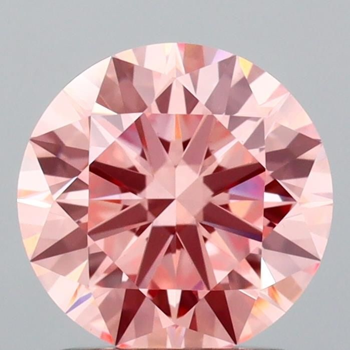 Ideal Loose Diamond - ROUND 1.56ct Fancy Vivid Pink VS1: Ideal Loose Diamond - ROUND 1.56ct Fancy Vivid Pink VS1 Source: This is a real non-mined Diamond that has been grown in a lab Shape: ROUND Carats: 1.56 Color: Fancy Vivid Pink Certification: IGI Video