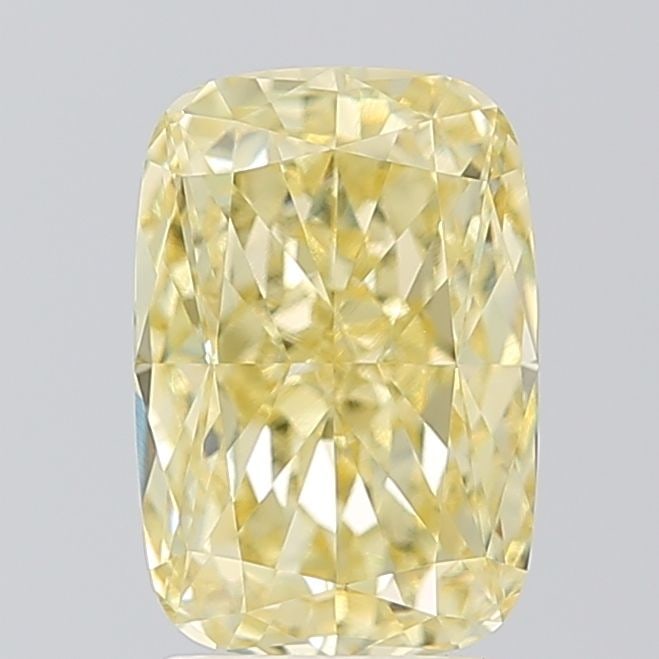 Loose Diamond - CUSHION MODIFIED 3.05ct Fancy Yellow VVS2: Loose Diamond - CUSHION MODIFIED 3.05ct Fancy Yellow VVS2 Source: This is a real non-mined Diamond that has been grown in a lab Shape: CUSHION MODIFIED Carats: 3.05 Color: Fancy Yellow Certification: 