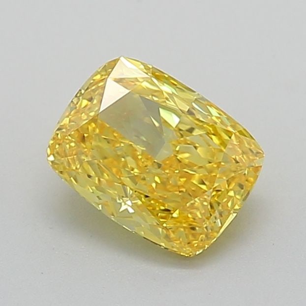 Loose Diamond - CUSHION MODIFIED 1.31ct Fancy Vivid Yellow VVS2: Loose Diamond - CUSHION MODIFIED 1.31ct Fancy Vivid Yellow VVS2 Source: This is a real non-mined Diamond that has been grown in a lab Shape: CUSHION MODIFIED Carats: 1.31 Color: Fancy Vivid Yellow Cer