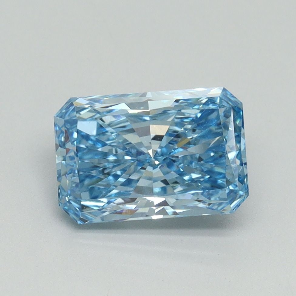 Loose Diamond - RADIANT 1.54ct Fancy Vivid Blue VS1: Loose Diamond - RADIANT 1.54ct Fancy Vivid Blue VS1 Source: This is a real non-mined Diamond that has been grown in a lab Shape: RADIANT Carats: 1.54 Color: Fancy Vivid Blue Certification: IGI Video: