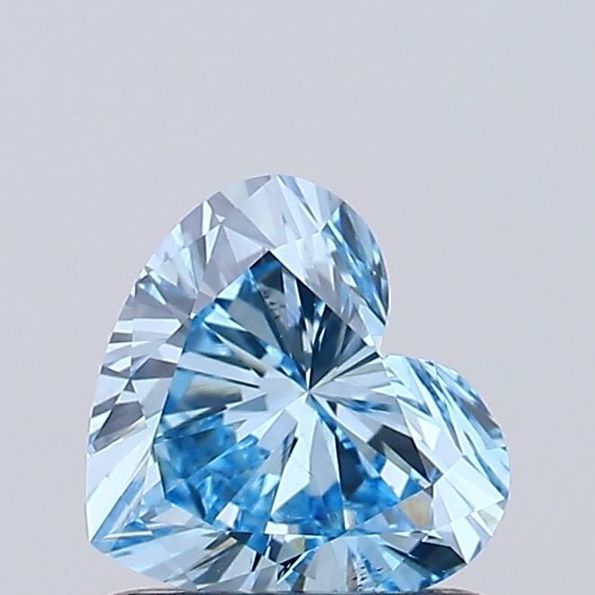 Loose Diamond - HEART 0.71ct Fancy Vivid Blue VS2: Loose Diamond - HEART 0.71ct Fancy Vivid Blue VS2 Source: This is a real non-mined Diamond that has been grown in a lab Shape: HEART Carats: 0.71 Color: Fancy Vivid Blue Certification: IGI Video: