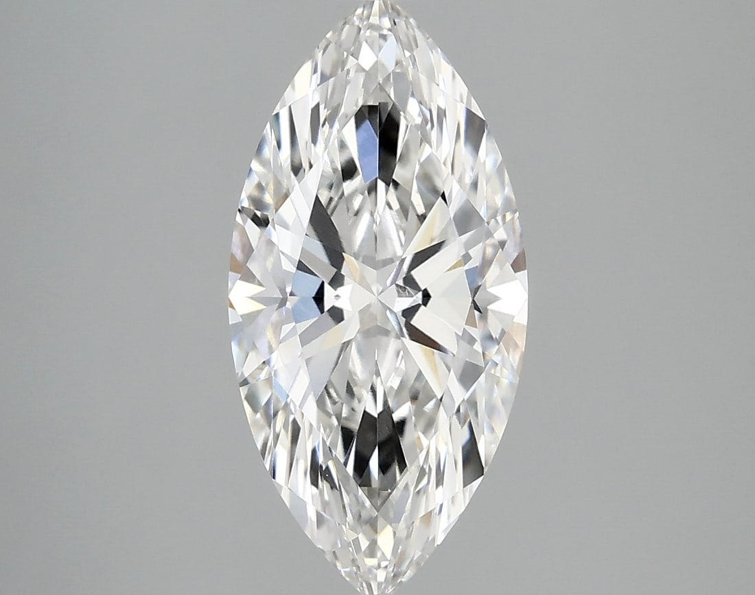 Loose Diamond - MARQUISE 2.3ct F VVS2: Loose Diamond - MARQUISE 2.3ct F VVS2 Source: This is a real non-mined Diamond that has been grown in a lab Shape: MARQUISE Carats: 2.3 Color: F Clarity: VVS2 Certification: IGI Condition: Pre-Owned A