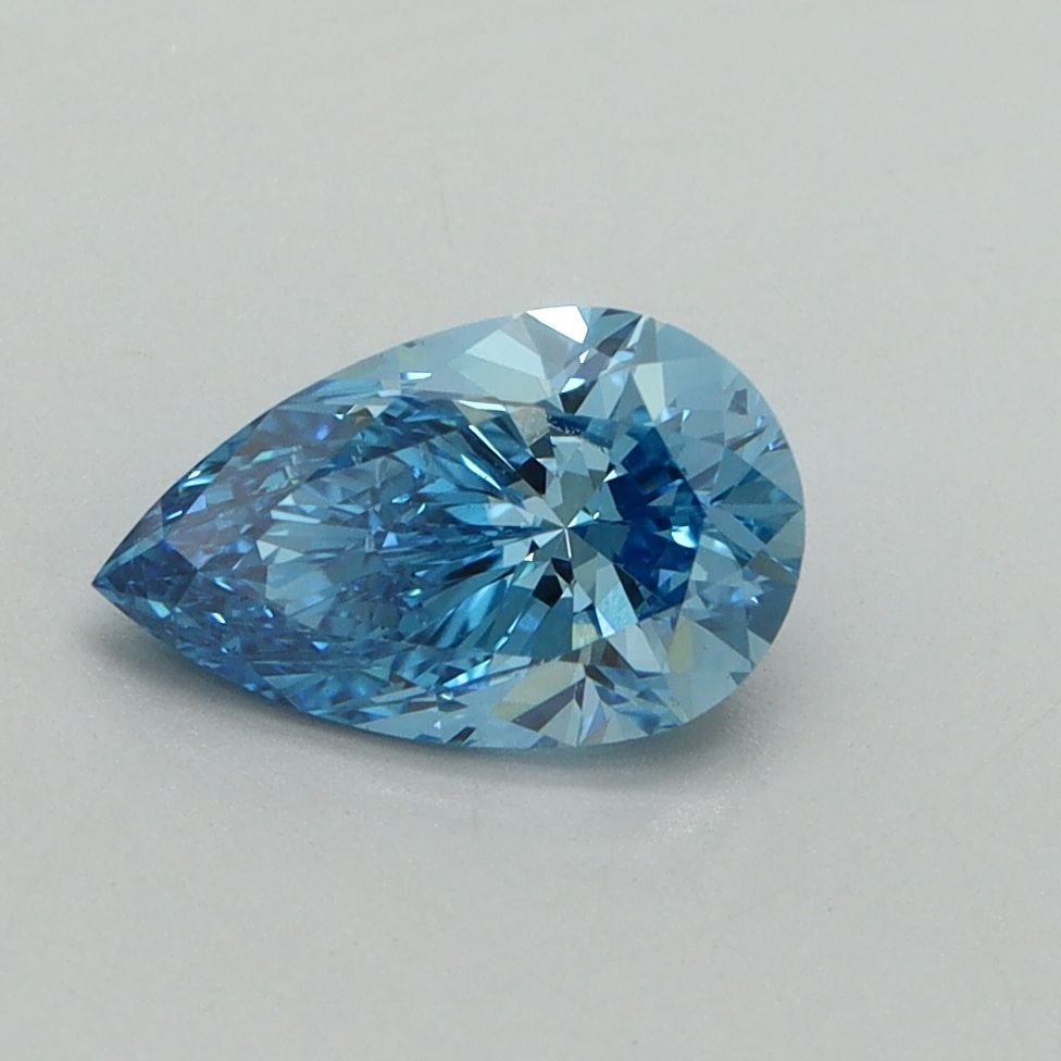 Loose Diamond - PEAR 1.05ct Fancy Vivid Blue VS2: Loose Diamond - PEAR 1.05ct Fancy Vivid Blue VS2 Source: This is a real non-mined Diamond that has been grown in a lab Shape: PEAR Carats: 1.05 Color: Fancy Vivid Blue Certification: IGI Video: