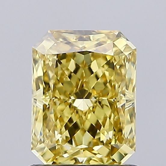 Loose Diamond - RADIANT 1.06ct Fancy Vivid Yellow VVS2: Loose Diamond - RADIANT 1.06ct Fancy Vivid Yellow VVS2 Source: This is a real non-mined Diamond that has been grown in a lab Shape: RADIANT Carats: 1.06 Color: Fancy Vivid Yellow Certification: IGI Vi