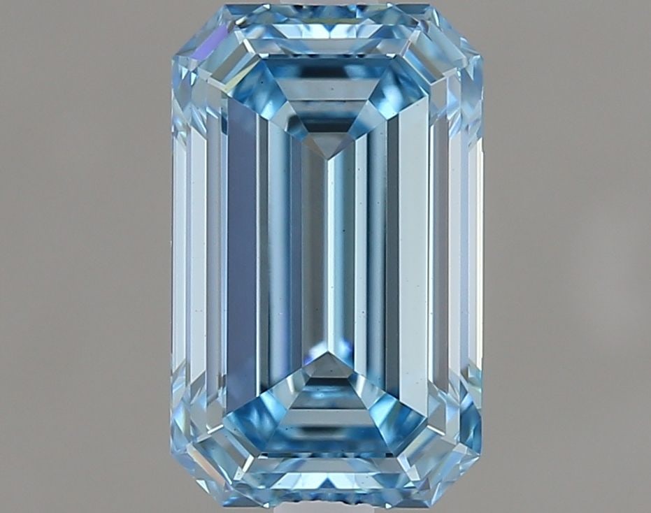 Loose Diamond - EMERALD 1.37ct Fancy Intense Blue VS1: Loose Diamond - EMERALD 1.37ct Fancy Intense Blue VS1 Source: This is a real non-mined Diamond that has been grown in a lab Shape: EMERALD Carats: 1.37 Color: Fancy Intense Blue Certification: IGI Vid