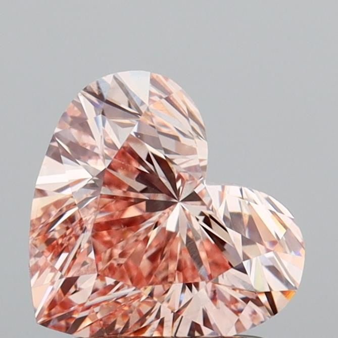 Loose Diamond - HEART 1.54ct Fancy Intense Pink VS2: Loose Diamond - HEART 1.54ct Fancy Intense Pink VS2 Source: This is a real non-mined Diamond that has been grown in a lab Shape: HEART Carats: 1.54 Color: Fancy Intense Pink Certification: IGI Video: