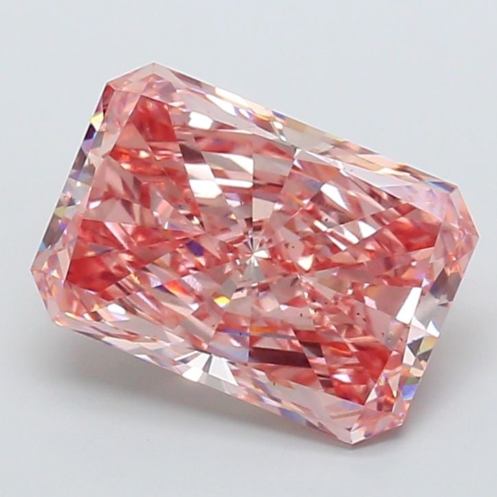 Loose Diamond - RADIANT 8.49ct Fancy Vivid Pink VS2: Loose Diamond - RADIANT 8.49ct Fancy Vivid Pink VS2 Source: This is a real non-mined Diamond that has been grown in a lab Shape: RADIANT Carats: 8.49 Color: Fancy Vivid Pink Certification: IGI Video: