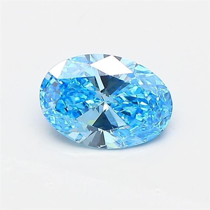 Loose Diamond - OVAL 0.79ct Fancy Vivid Blue VVS2: Loose Diamond - OVAL 0.79ct Fancy Vivid Blue VVS2 Source: This is a real non-mined Diamond that has been grown in a lab Shape: OVAL Carats: 0.79 Color: Fancy Vivid Blue Certification: IGI Video: