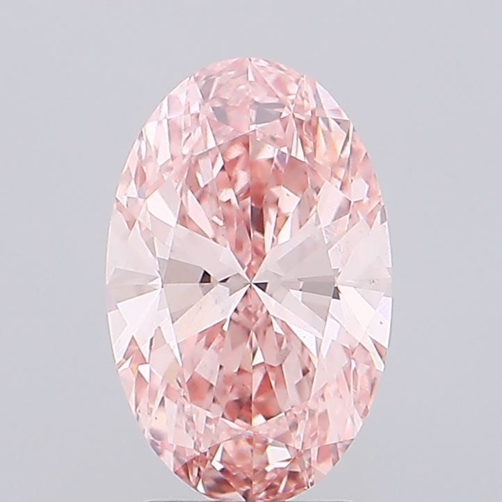 Loose Diamond - OVAL 2.58ct Fancy Vivid Pink VS1: Loose Diamond - OVAL 2.58ct Fancy Vivid Pink VS1 Source: This is a real non-mined Diamond that has been grown in a lab Shape: OVAL Carats: 2.58 Color: Fancy Vivid Pink Certification: IGI Video: