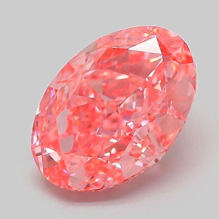 Loose Diamond - OVAL 3.04ct Fancy Vivid Pink VVS2: Loose Diamond - OVAL 3.04ct Fancy Vivid Pink VVS2 Source: This is a real non-mined Diamond that has been grown in a lab Shape: OVAL Carats: 3.04 Color: Fancy Vivid Pink Certification: IGI Video:
