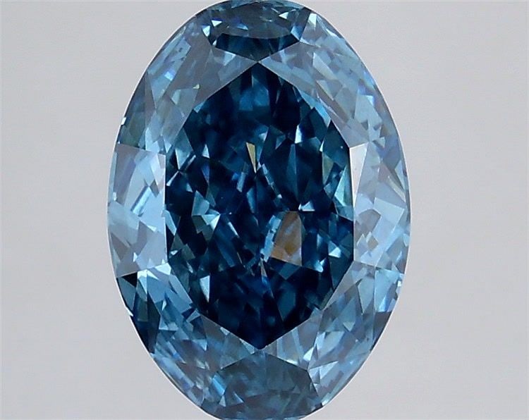 Loose Diamond - OVAL 2.5ct Fancy Vivid Blue SI1: Loose Diamond - OVAL 2.5ct Fancy Vivid Blue SI1 Source: This is a real non-mined Diamond that has been grown in a lab Shape: OVAL Carats: 2.5 Color: Fancy Vivid Blue Certification: IGI Video: