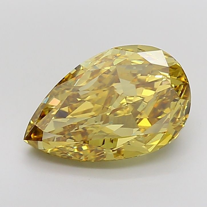 Loose Diamond - PEAR 8.01ct Fancy Vivid Yellow VS1 (1 of 1)
