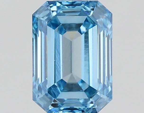 Loose Diamond - EMERALD 0.62ct Fancy Vivid Blue VS2: Loose Diamond - EMERALD 0.62ct Fancy Vivid Blue VS2 Source: This is a real non-mined Diamond that has been grown in a lab Shape: EMERALD Carats: 0.62 Color: Fancy Vivid Blue Certification: IGI Video: