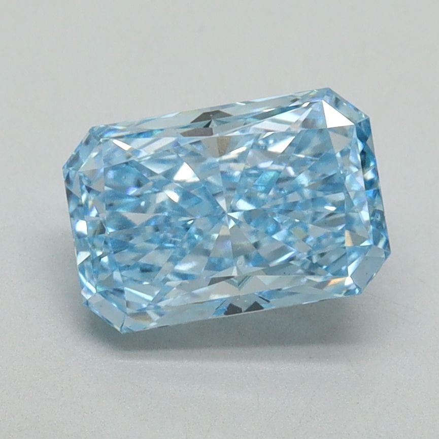 Loose Diamond - RADIANT 1.58ct Fancy Vivid Blue VS1: Loose Diamond - RADIANT 1.58ct Fancy Vivid Blue VS1 Source: This is a real non-mined Diamond that has been grown in a lab Shape: RADIANT Carats: 1.58 Color: Fancy Vivid Blue Certification: IGI Video: