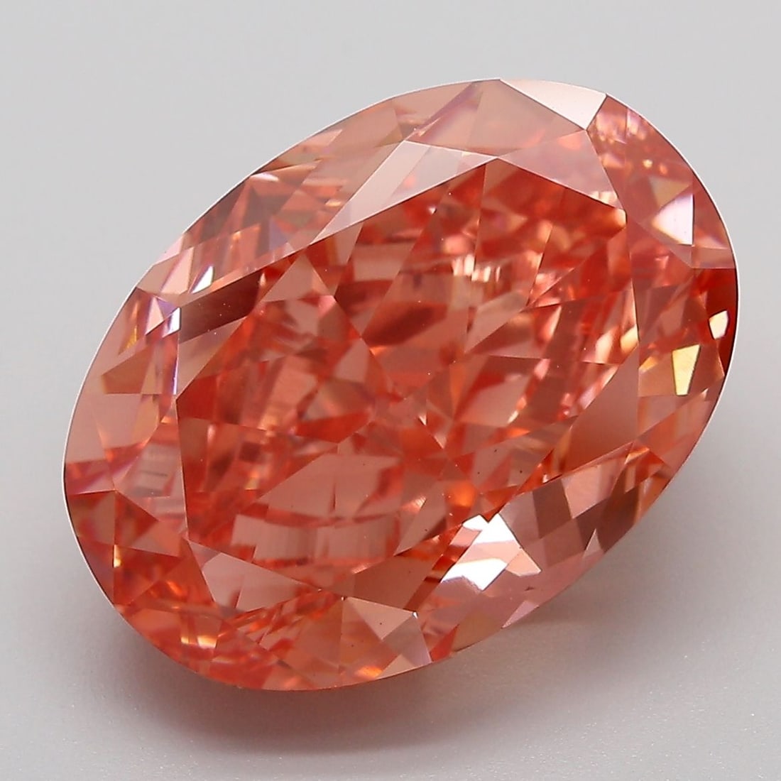 Loose Diamond - OVAL 10.77ct Fancy Vivid Pink VS1: Loose Diamond - OVAL 10.77ct Fancy Vivid Pink VS1 Source: This is a real non-mined Diamond that has been grown in a lab Shape: OVAL Carats: 10.77 Color: Fancy Vivid Pink Certification: IGI Video: