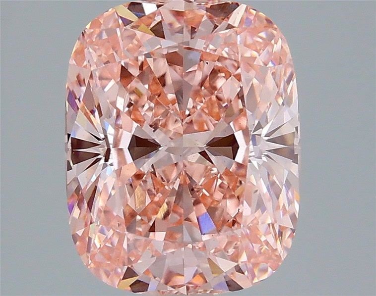 Loose Diamond - CUSHION MODIFIED 3.03ct Fancy Vivid Pink VS2: Loose Diamond - CUSHION MODIFIED 3.03ct Fancy Vivid Pink VS2 Source: This is a real non-mined Diamond that has been grown in a lab Shape: CUSHION MODIFIED Carats: 3.03 Color: Fancy Vivid Pink Certific