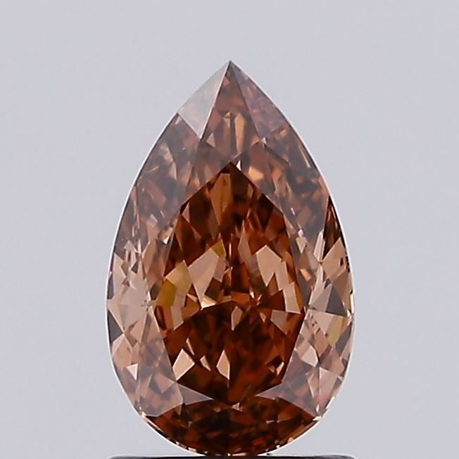 Loose Diamond - PEAR 1.24ct Fancy Brown VVS1: Loose Diamond - PEAR 1.24ct Fancy Brown VVS1 Source: This is a real non-mined Diamond that has been grown in a lab Shape: PEAR Carats: 1.24 Color: Fancy Brown Certification: IGI Video: