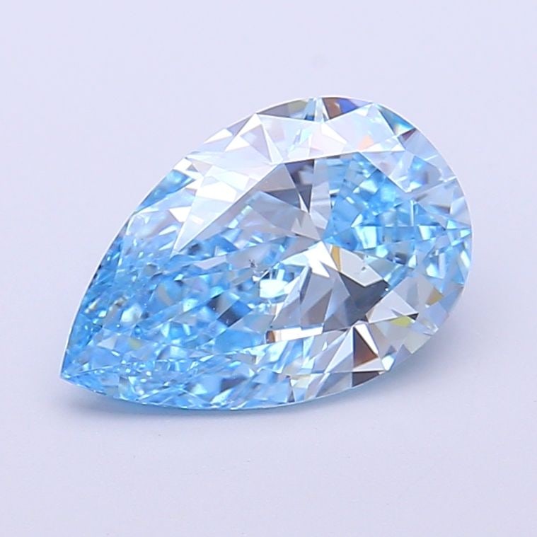 Loose Diamond - PEAR 2.0ct Fancy Vivid Blue VS2: Loose Diamond - PEAR 2.0ct Fancy Vivid Blue VS2 Source: This is a real non-mined Diamond that has been grown in a lab Shape: PEAR Carats: 2.0 Color: Fancy Vivid Blue Certification: IGI Video: