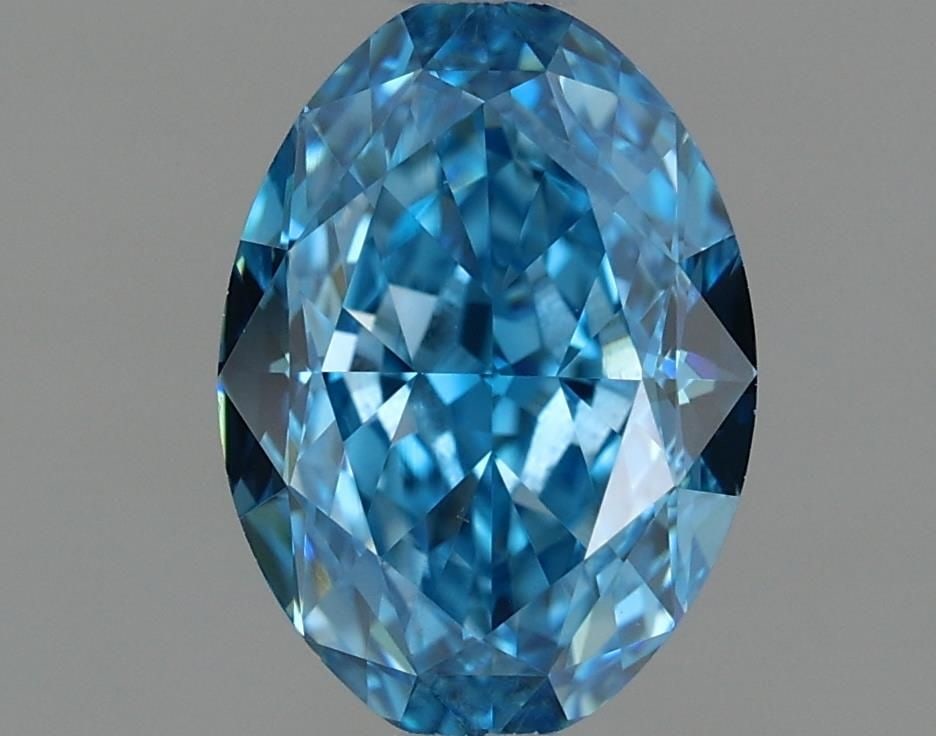 Loose Diamond - OVAL 1.57ct Fancy Vivid Blue VS1: Loose Diamond - OVAL 1.57ct Fancy Vivid Blue VS1 Source: This is a real non-mined Diamond that has been grown in a lab Shape: OVAL Carats: 1.57 Color: Fancy Vivid Blue Certification: IGI Video: