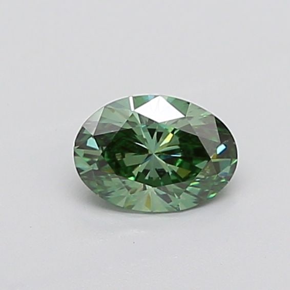 Loose Diamond - OVAL 0.74ct Fancy Vivid Green VS1: Loose Diamond - OVAL 0.74ct Fancy Vivid Green VS1 Source: This is a real non-mined Diamond that has been grown in a lab Shape: OVAL Carats: 0.74 Color: Fancy Vivid Green Certification: IGI Additional 