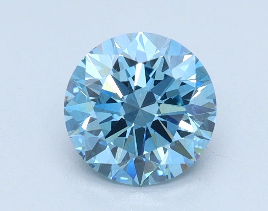 Loose Diamond - Round 1.01ct BLUE VS1: Loose Diamond - Round 1.01ct BLUE VS1 Source: This is a real non-mined Diamond that has been grown in a lab Shape: Round Carats: 1.01 Color: BLUE Clarity: VS1 Certification: IGI Condition: Pre-Owned A
