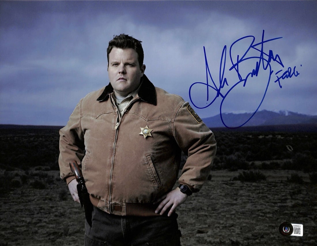 Adam Bartley Signed 11x14 Longmire Photo with Beckett Certification: Adam Bartley Signed 11x14 Longmire Photo with Beckett Certification This autographed 11x14 photograph features Adam Bartley, known for his role as "The Ferg" in the acclaimed TV series Longmire. The p