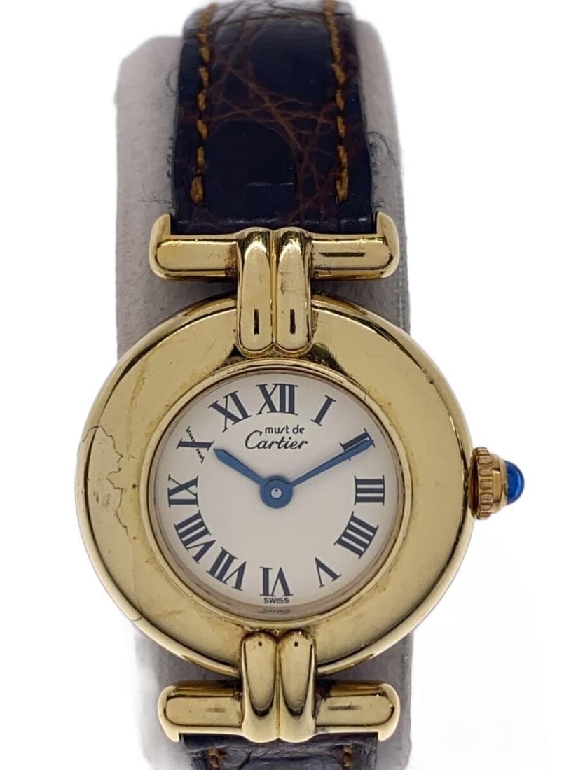Cartier Must Colisee Quartz Ladies Leather Wristwatch 590002 (1 of 6)