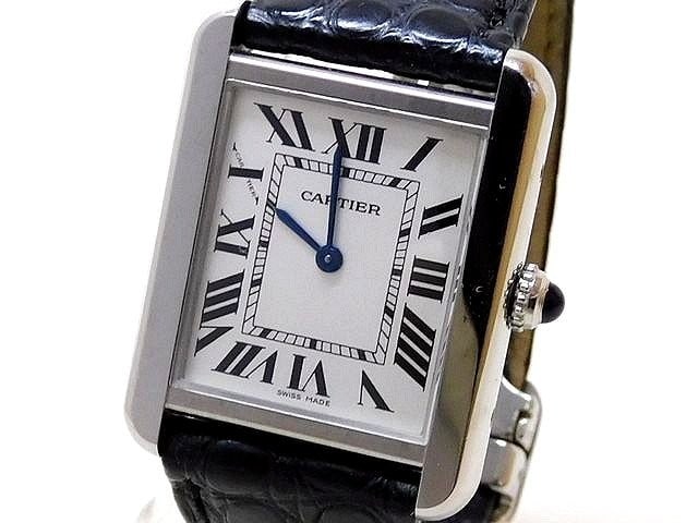 Cartier Tank Solo SM Quartz Ladies Stainless Steel Watch: Cartier Tank Solo SM Quartz Ladies Stainless Steel Watch This Cartier Tank Solo SM W1018255 is a sophisticated ladies' wristwatch featuring a quartz movement and stainless steel construction. Designed