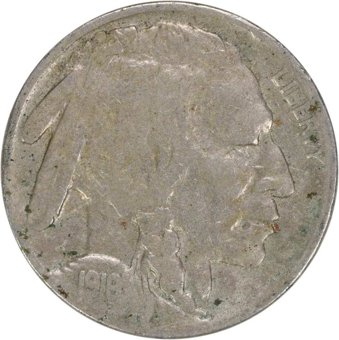 1919-D Buffalo Nickel 5C Uncertified Coin by James Earle Fraser: 1919-D Buffalo Nickel 5C Uncertified Coin by James Earle Fraser This 1919-D Buffalo Nickel is a classic American coin featuring the iconic design by James Earle Fraser. Struck in Denver, this circulat