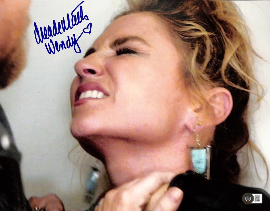 Drea de Matteo Signed 11x14 Sons of Anarchy Wendy Photo Beckett Authenticated: Drea de Matteo Signed 11x14 Sons of Anarchy Wendy Photo Beckett Authenticated This is an 11x14 photograph signed and inscribed "Wendy" by actress Drea de Matteo, who portrayed Wendy in the TV series S
