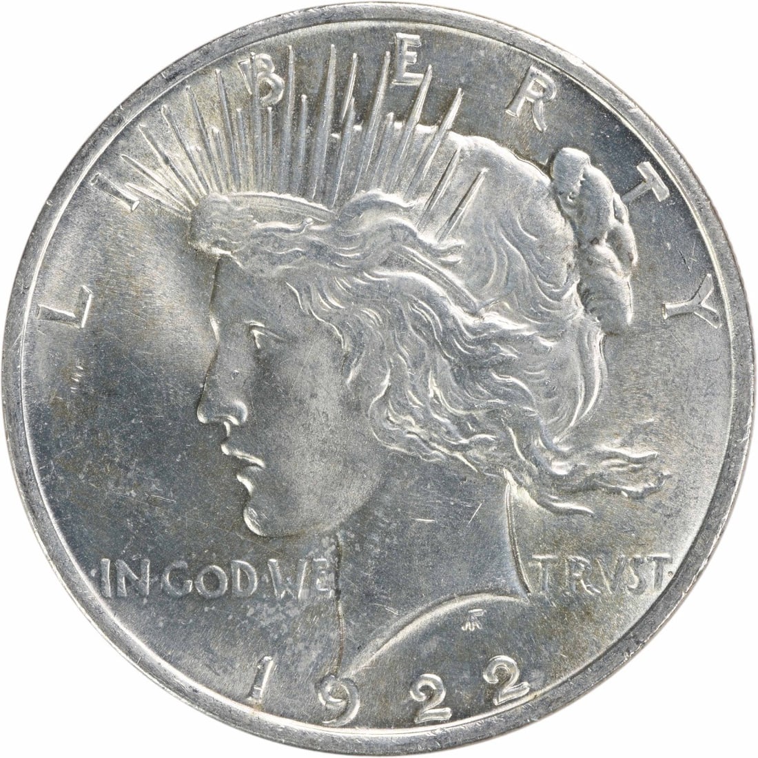 1922 Peace Silver Dollar Choice BU Uncertified Coin: 1922 Peace Silver Dollar Choice BU Uncertified Coin This 1922 Peace Silver Dollar is an uncirculated coin featuring a beautiful design and exceptional detail. It is classified as Choice BU, indicating