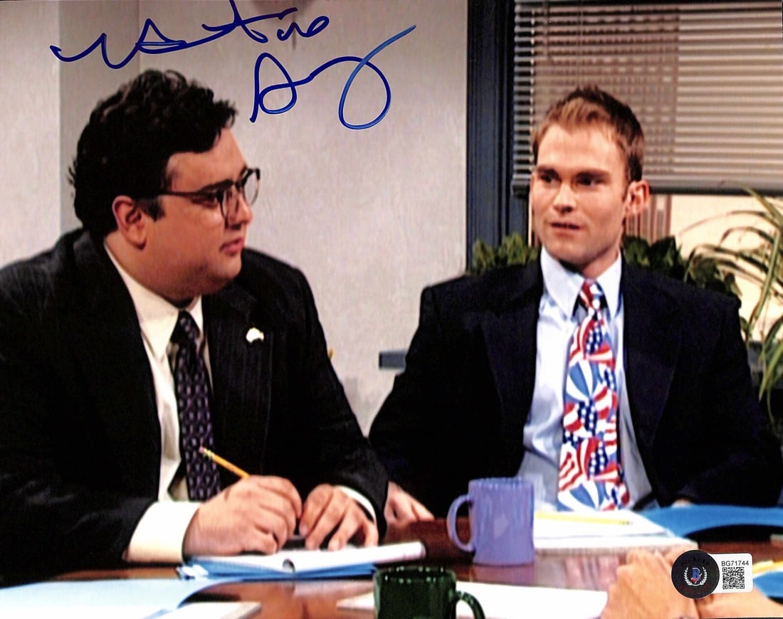 Horatio Sanz Signed 8x10 SNL Photo Beckett Certified: Horatio Sanz Signed 8x10 SNL Photo Beckett Certified This is an autographed 8x10 photograph signed by Horatio Sanz, best known for his role on SNL. The signature is rendered in blue permanent marker. 