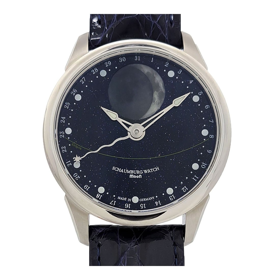 Schaumburg Moon Galaxy Automatic Steel Wristwatch with Box and Guarantee (1 of 8)
