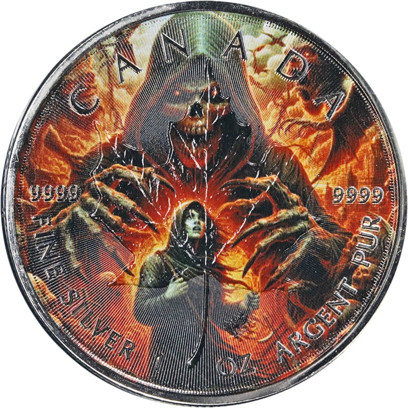 2025 Canada 1oz Silver Grim Reaper Armageddon IX Coin Ruthenium (1 of 3)