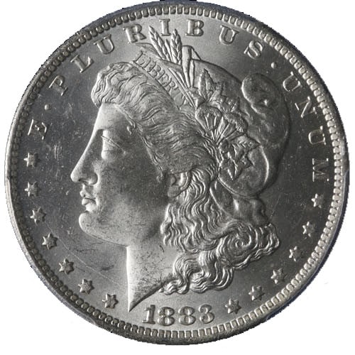 PCGS MS64 1883-O Morgan Dollar United States Silver Coin: PCGS MS64 1883-O Morgan Dollar United States Silver Coin This 1883-O Morgan Silver Dollar is certified by PCGS with a grade of MS64. The coin features a blast white appearance, exceptional luster, and