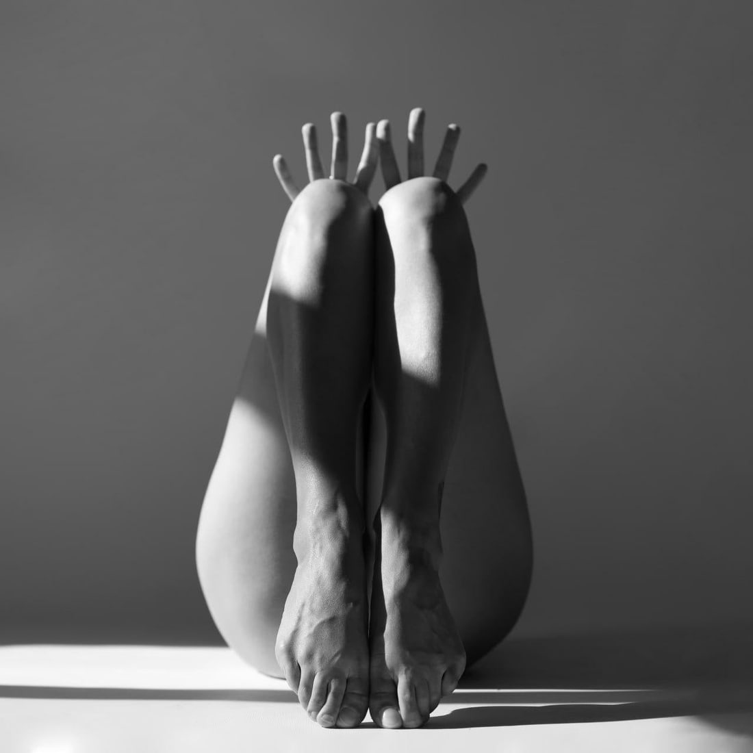 Olha Stepanian W 2 Contemporary Black and White Photo 31x31 Edition of 7 Signed COA: Olha Stepanian W 2 Contemporary Black and White Photo 31x31 Edition of 7 Signed COA "W 2" is a black and white contemporary photograph by Olha Stepanian, created in 2021. This limited edition artwork 