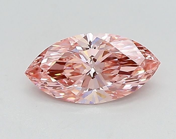 Loose Diamond - MARQUISE 0.66ct Fancy Vivid Pink VS1: Loose Diamond - MARQUISE 0.66ct Fancy Vivid Pink VS1 Source: This is a real non-mined Diamond that has been grown in a lab Shape: MARQUISE Carats: 0.66 Color: Fancy Vivid Pink Certification: IGI Video