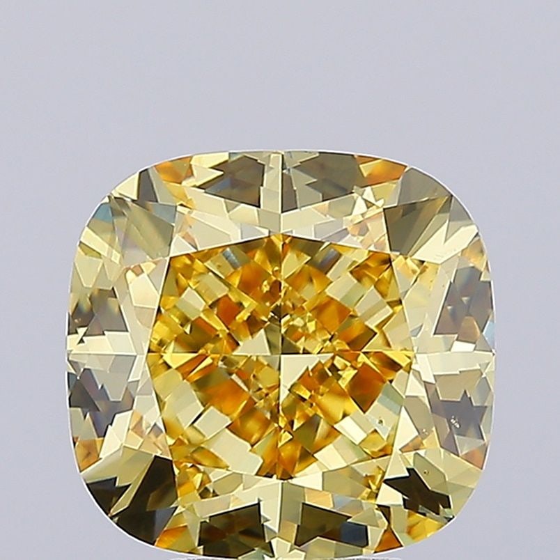 Loose Diamond - CUSHION MODIFIED 7.03ct Fancy Yellow VS2: Loose Diamond - CUSHION MODIFIED 7.03ct Fancy Yellow VS2 Source: This is a real non-mined Diamond that has been grown in a lab Shape: CUSHION MODIFIED Carats: 7.03 Color: Fancy Yellow Certification: I