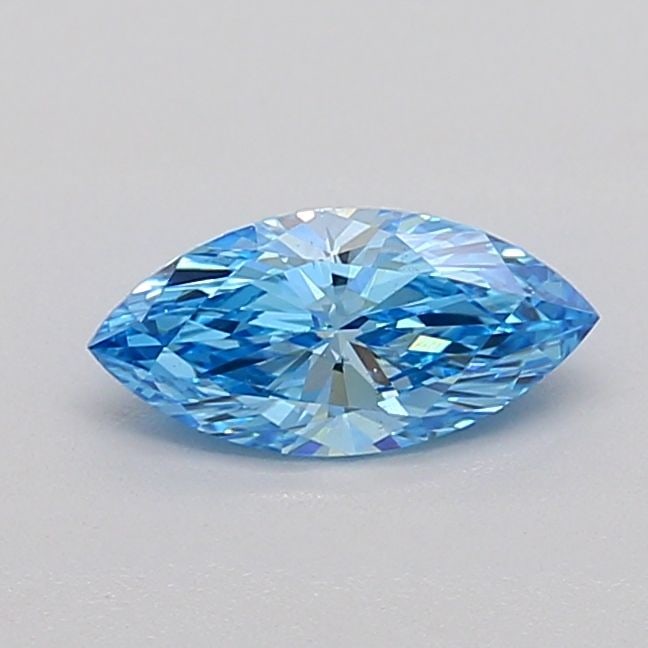 Loose Diamond - MARQUISE 0.5ct Fancy Vivid Blue VS1: Loose Diamond - MARQUISE 0.5ct Fancy Vivid Blue VS1 Source: This is a real non-mined Diamond that has been grown in a lab Shape: MARQUISE Carats: 0.5 Color: Fancy Vivid Blue Certification: IGI Video: